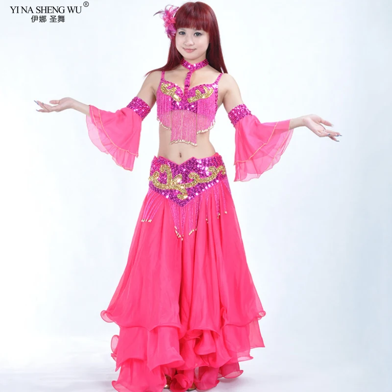 Belly Dance เครื่องแต่งกายอุปกรณ์เสริม Multicolor คู่ชั้นชีฟองปรับแขนแขน Dance เครื่องประดับเจ้าหญิงแขน