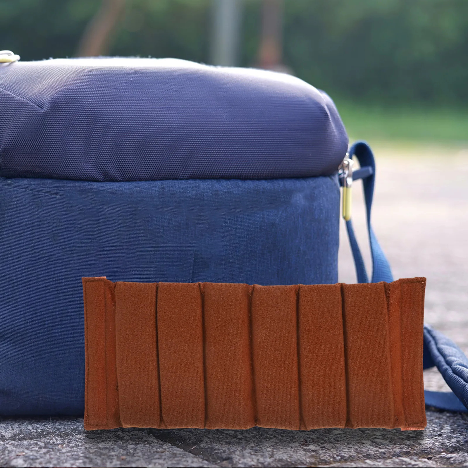 

2 Pcs Camera Bag Shock Absorbing Pad Custom Insert Brown Polyester Lens Protector