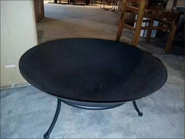 Portable Indoor Outdoor Bonfire Table, Household Fire Pit for Backyard Patio Garden Camping，47/60cm Forged Iron Brazier