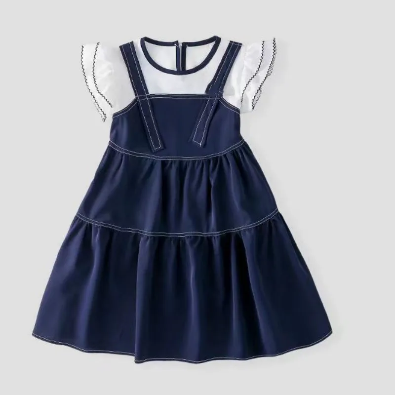 

Children's clothing girl dress summer children's short sleeved skirt fashion princess skirt Korean version
