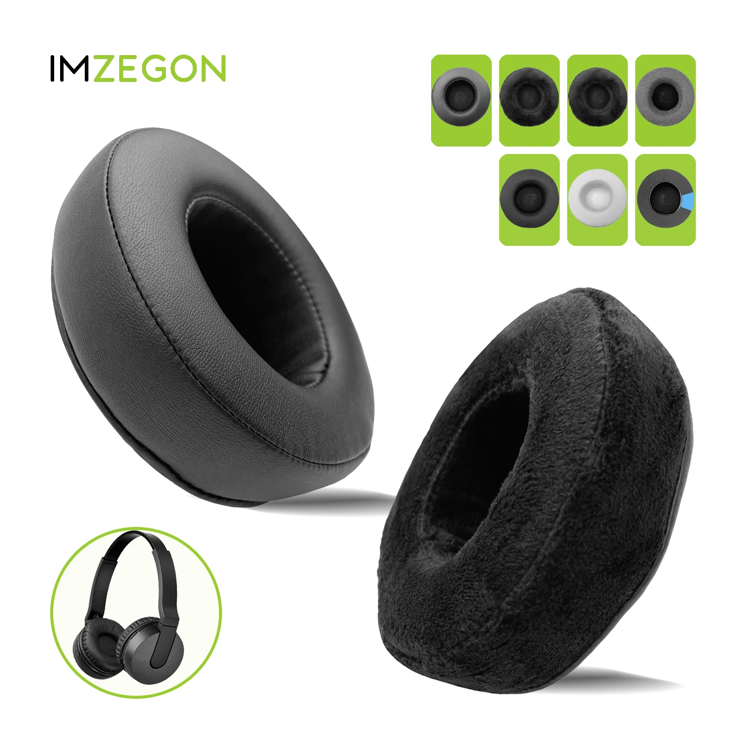 IMZEGON Replacement Earpads for Sony MDR ZX110NC, ZX300BT, ZX310, ZX330, ZX550BN, ZX600, ZX610, ZX660 Headphones Ear Cushion