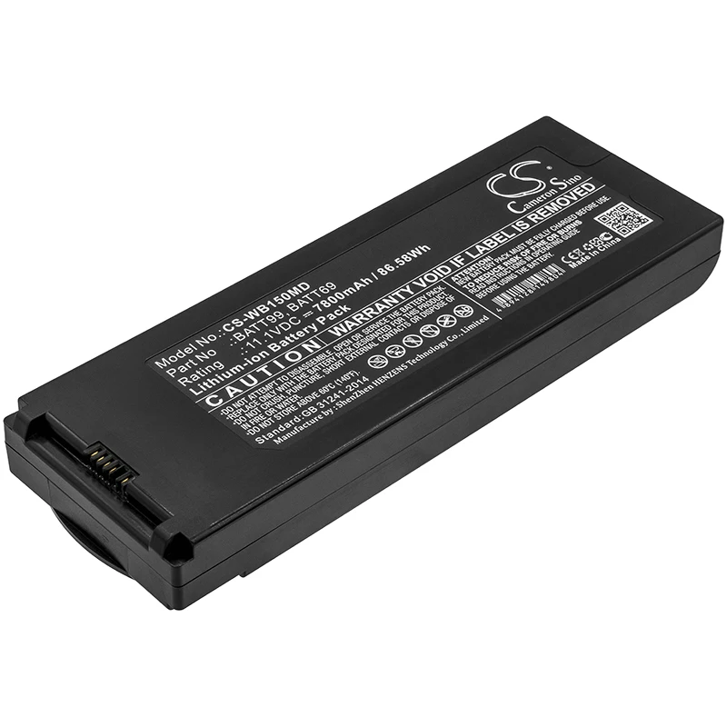 

Li-ion Medical Battery for Welch-Allyn,11.1v,7800mAh,Connex Spot CP150 ECG Connex VSM 6000,BATT99 BATT69