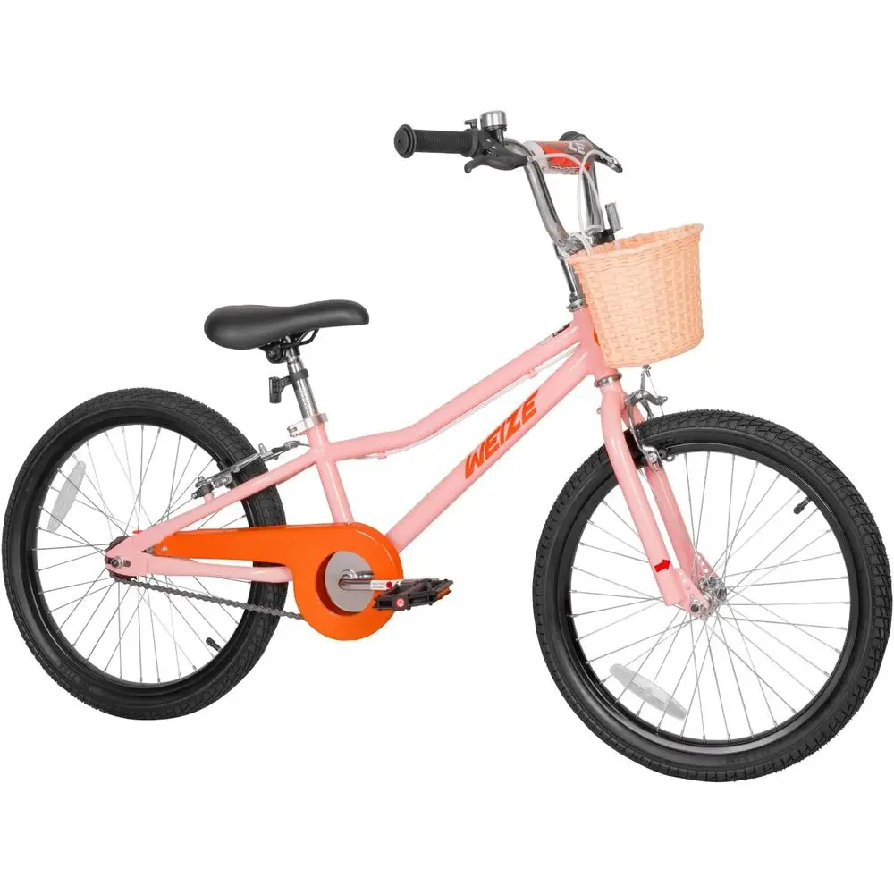

Children's 16-20 Inch Bike for Ages 4-12, Adjustable Seat & Handlebars, Coaster Brake, Multi-Color Options
