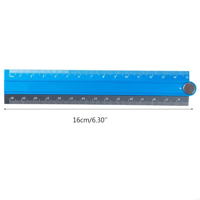 A2UD 15cm-30cm Righello Simple Folding Metal Stationery Regola pieghevole per i bambini delle scuole