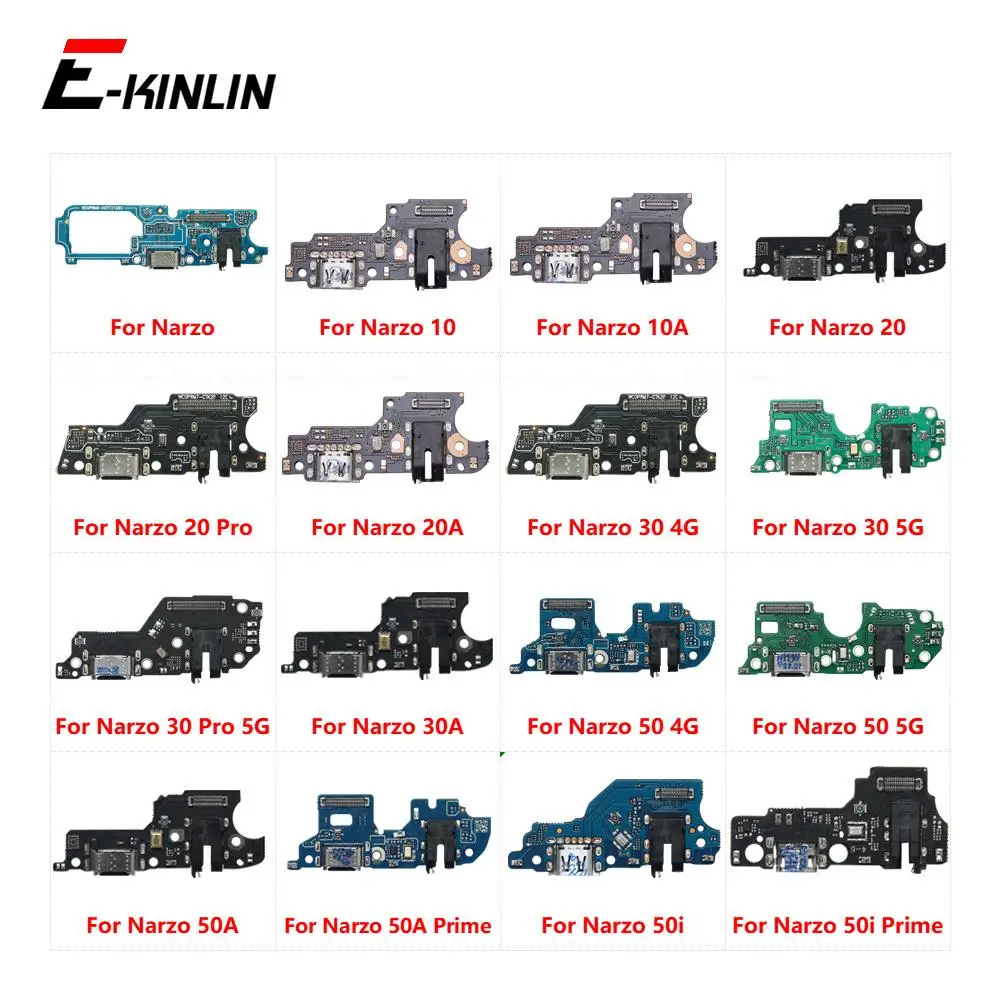 Charger USB Port Dock Charging Connector Plug Flex Cable For OPPO Realme Narzo 10 10A 20 20A 30 30A 50i 50 50A Prime Pro 4G 5G