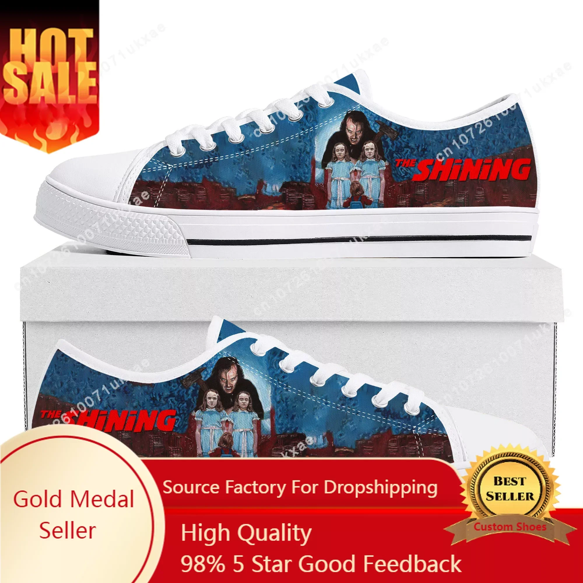 

shining Movie Low Top Sneakers Mens Womens Teenager High Quality Jack Torrance Canvas Sneaker couple Casual Shoes Custom Shoe