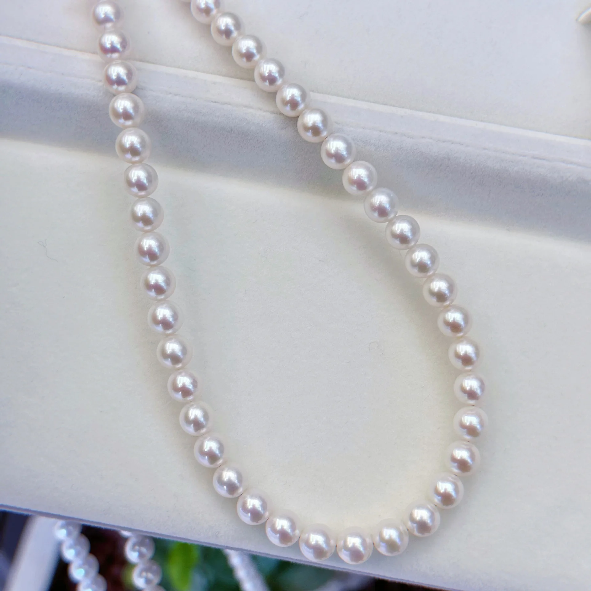 

Классическое ожерелье из натурального белого японского круглого жемчуга AAAA 8-9 мм, 16-35 дюймов/серебро 925 пробы.