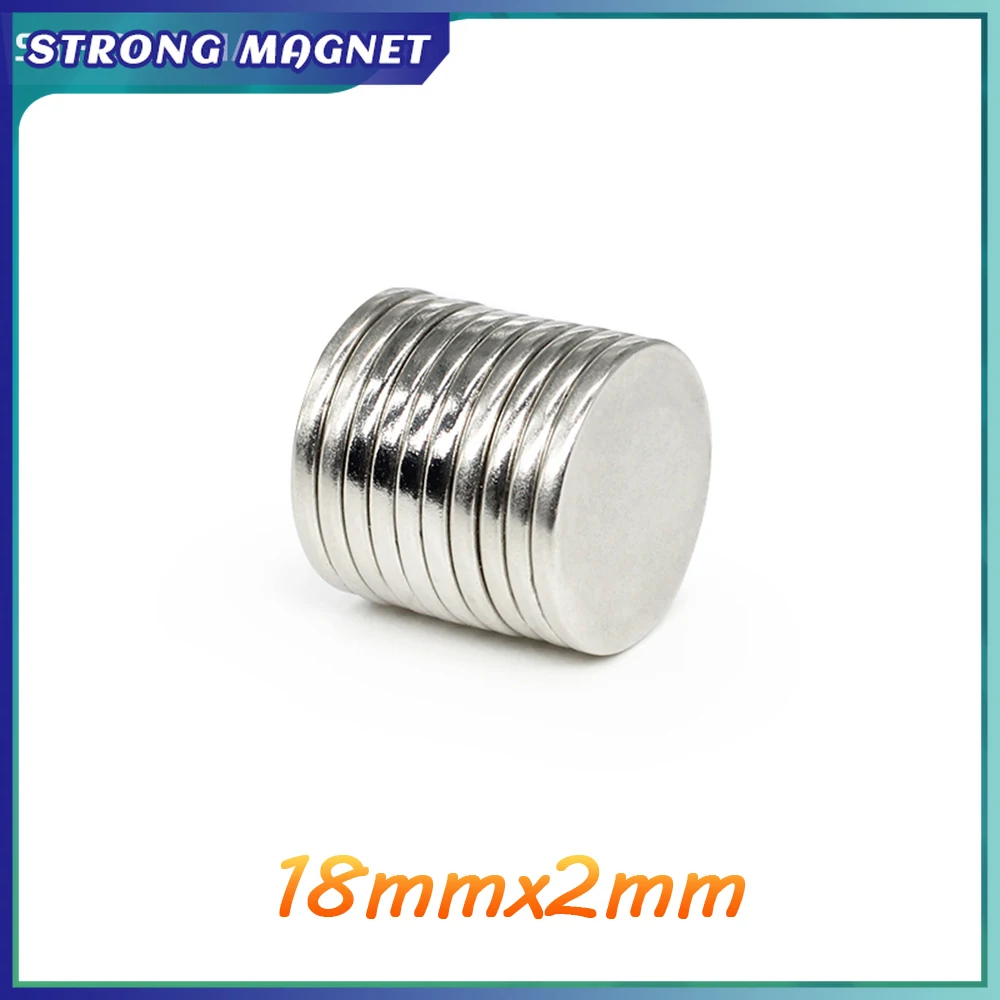 

5/10/20/30/50/100PCS 18x2 mm Round Rare Earth Neodymium Magnet N35 Strong Powerful Magnets 18x2mm Permanent Magnet Disc 18*2