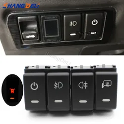 1PC Orange Led Button Switch with Wiring Connector for Nissan Navara NP300 X-Trail Pathfinder 12V