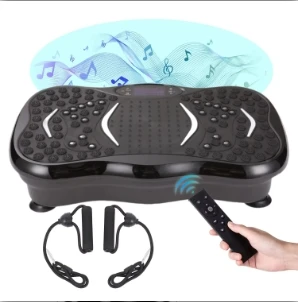 Mini-human Vibration Machine Flat Vibration Platform and Body Shaping Vibration Massager with Bluetooth Function.