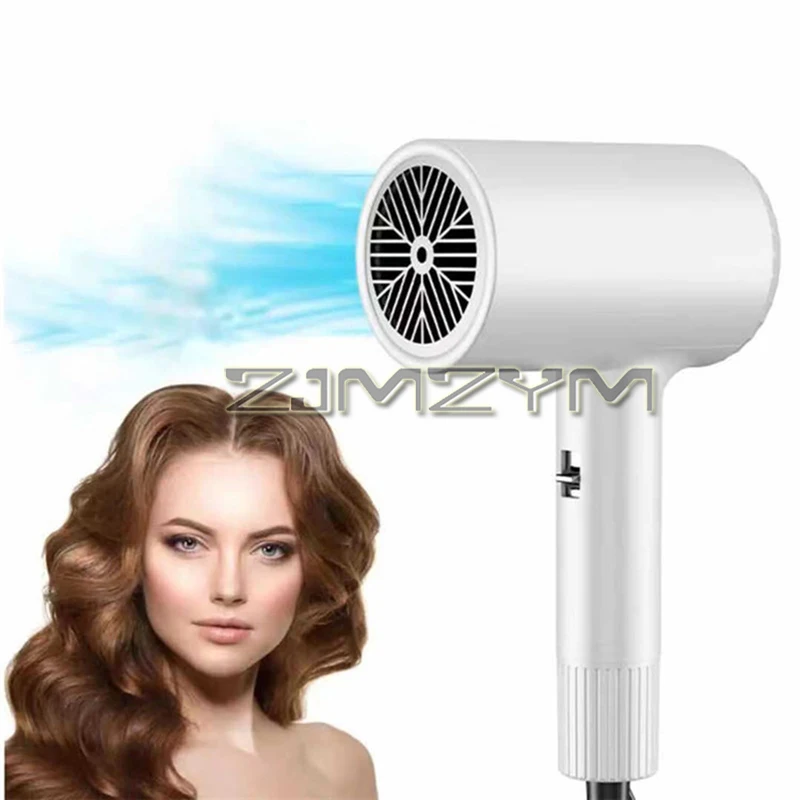 Household High-power Hair Dryer Silent Negative Ion Hot And Cold Air Hair Dryer with Thermal Protection Function
