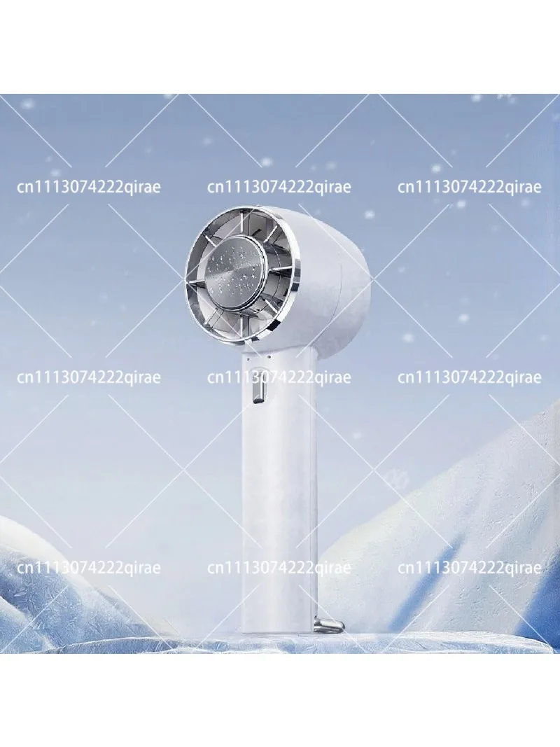 Portable Ice Cooling Hand Fan USB Charging Mini Fan with Carabiner for Outdoor Climbing Travel Daily Use