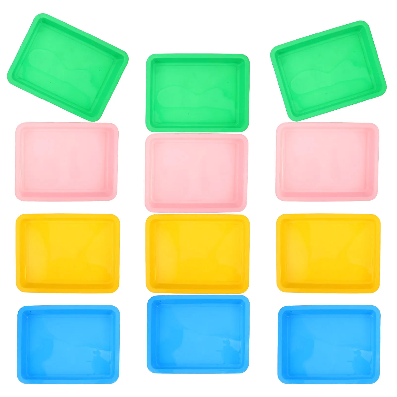 

Набор из 12 портативных пластиковых палитр для смешивания акварельных красок для детских творческих проектов и поделок