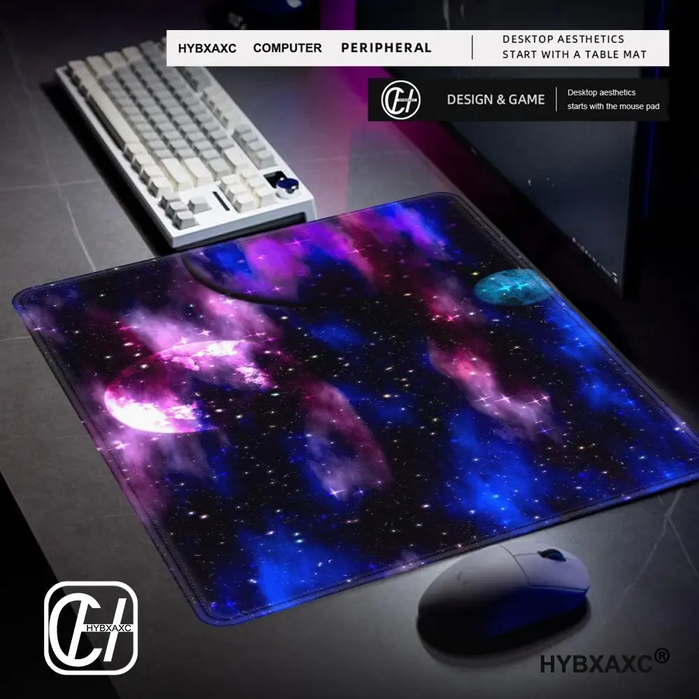 Watercolor Style Universe Starry Sky Computer Mousepad Gamer Mouse Carpet Mouspad Desk Pad Deskmat Mausepad Office Accessories
