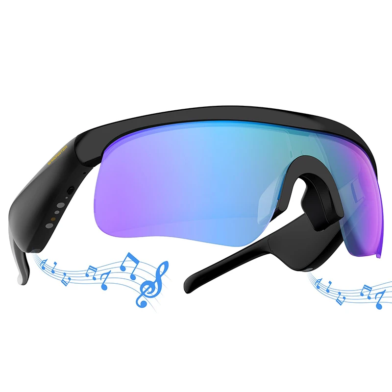 

Smart Glasses Bluetooth Wearable Glasses Outdoor Sports Bike Riding Voice Navigation HD Calling Lens Anti Blue Light Sunglasses