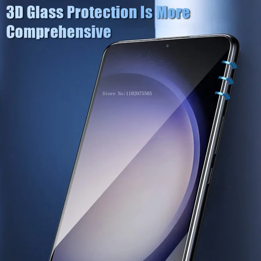 3PCS Full Cover Tempered Glass Screen Protector for Samsung Galaxy S23 S22 S21 Plus Note 20 Protective Film Fast Shipping