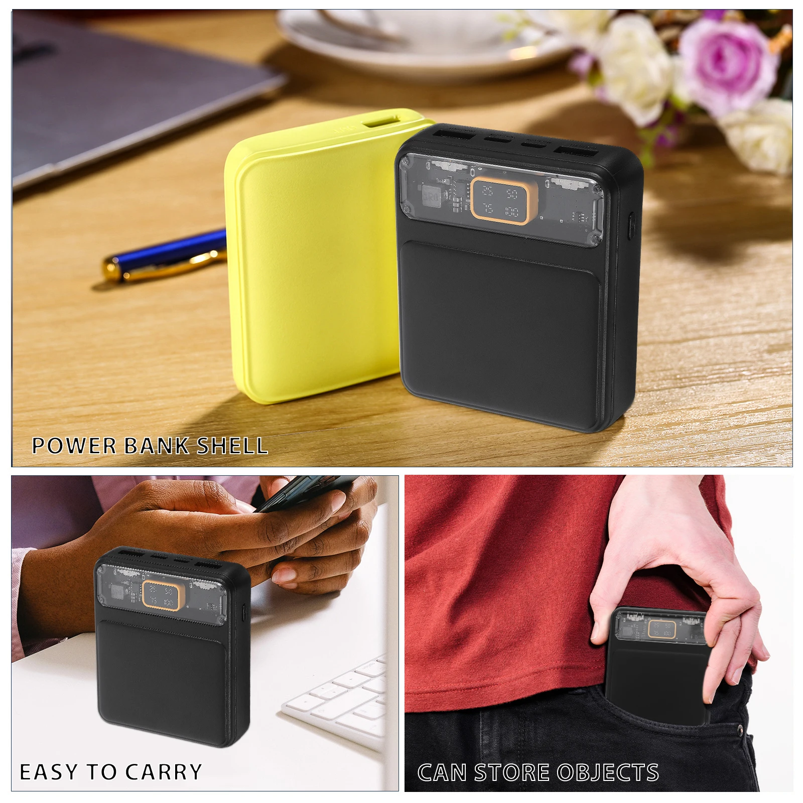 

Secret Storage Power Bank Case Discreet Hidden Safe Travel Portable Coin Jewelry Money Hider Container Mini Compartment Loose