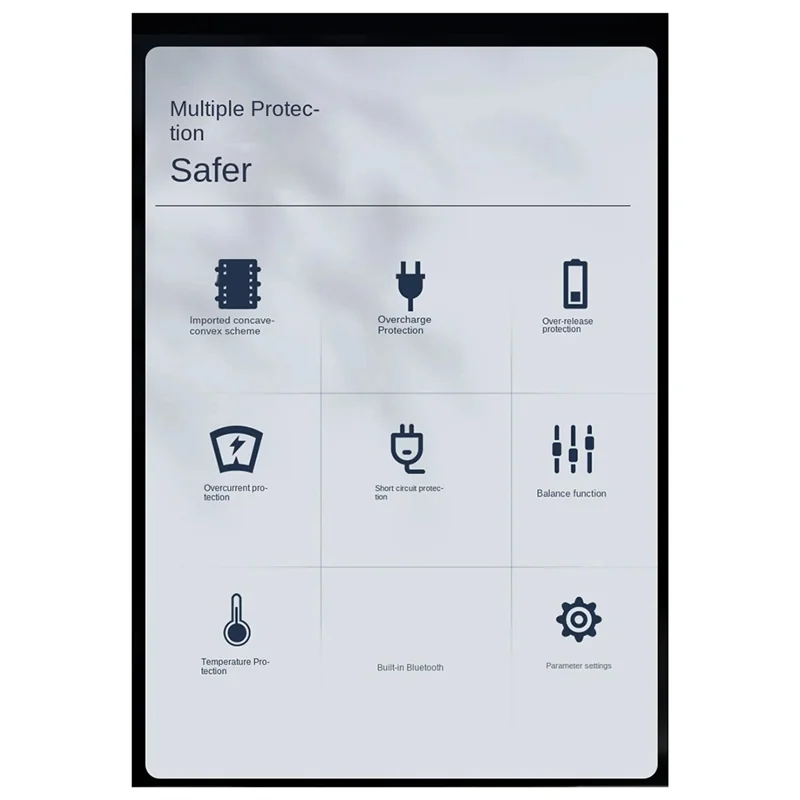 Built-In Bluetooth Smart 10-17 Series Lithium Battery Protection Board 40A Ternary Same Port Protection Board-Y41A