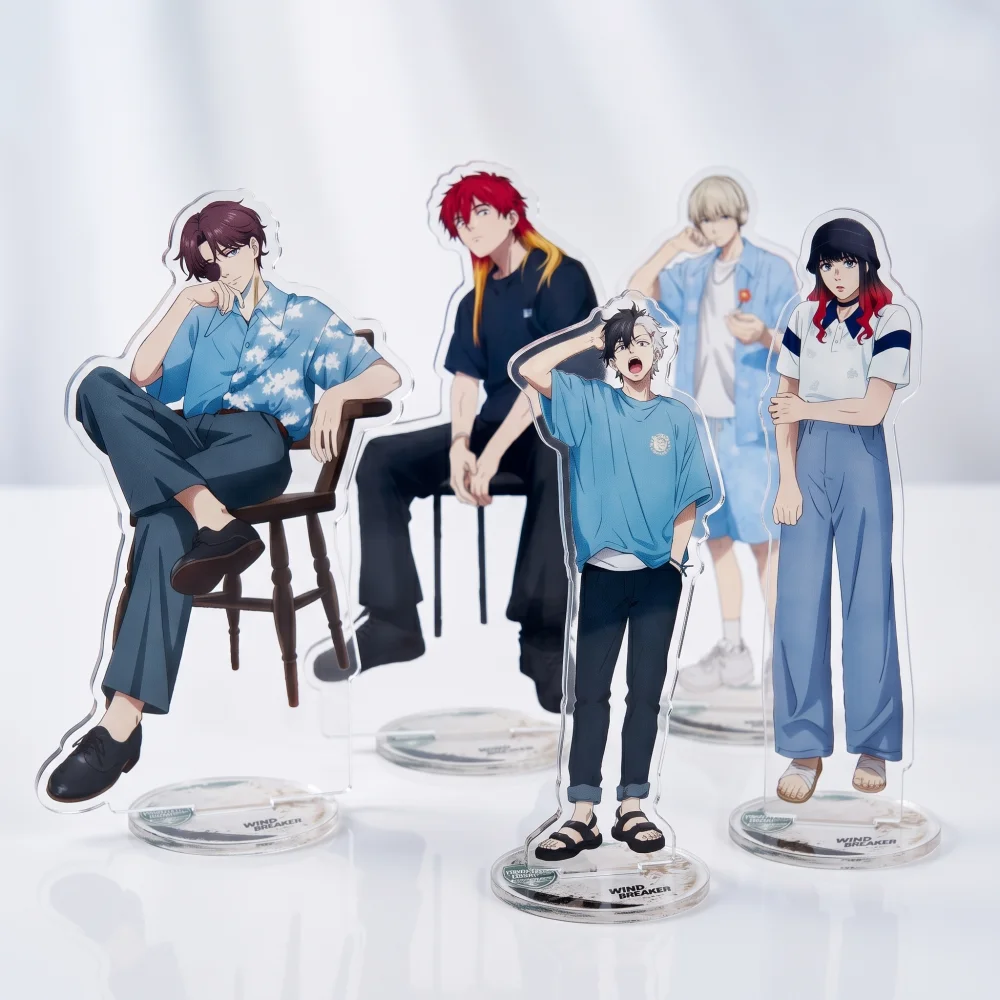Wind Breaker Acrylic Stand Sakura Haruka Umemiya Hajime Togame Jo Action Figure Desktop Model Plate Decor Cosplay Keychain Gift