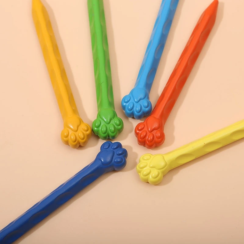 D0UA 12/24/36カラー幼児クレヨングリップが簡単なカラフルなクレヨンのためのカラフルなクレヨン