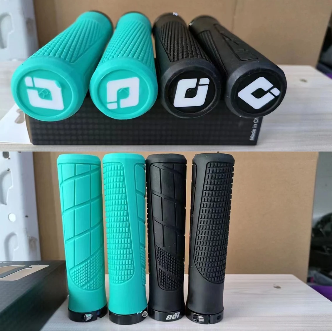 MTB Bicycle Handlebar Grips Rubber Anti-Skid Bike Grips Lock On Road Mountain Handle End Grips MTB Cuffs Bike Accessories