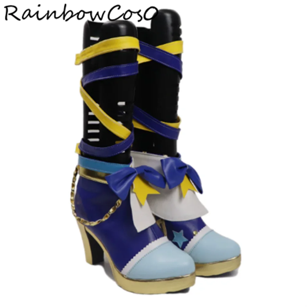 

Nijino Yume Nanakura Koharu Aikatsu Aikatsu! Cosplay Shoes Boots Game Anime Halloween Christmas RainbowCos0 W5699
