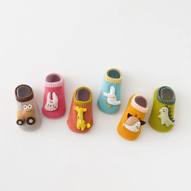 Baby Winter Non-Slip Short Socks Newborn Infant Boy Girl Autumn Cotton Thick Warm Floor Sock Toddler Children Kids Accessories