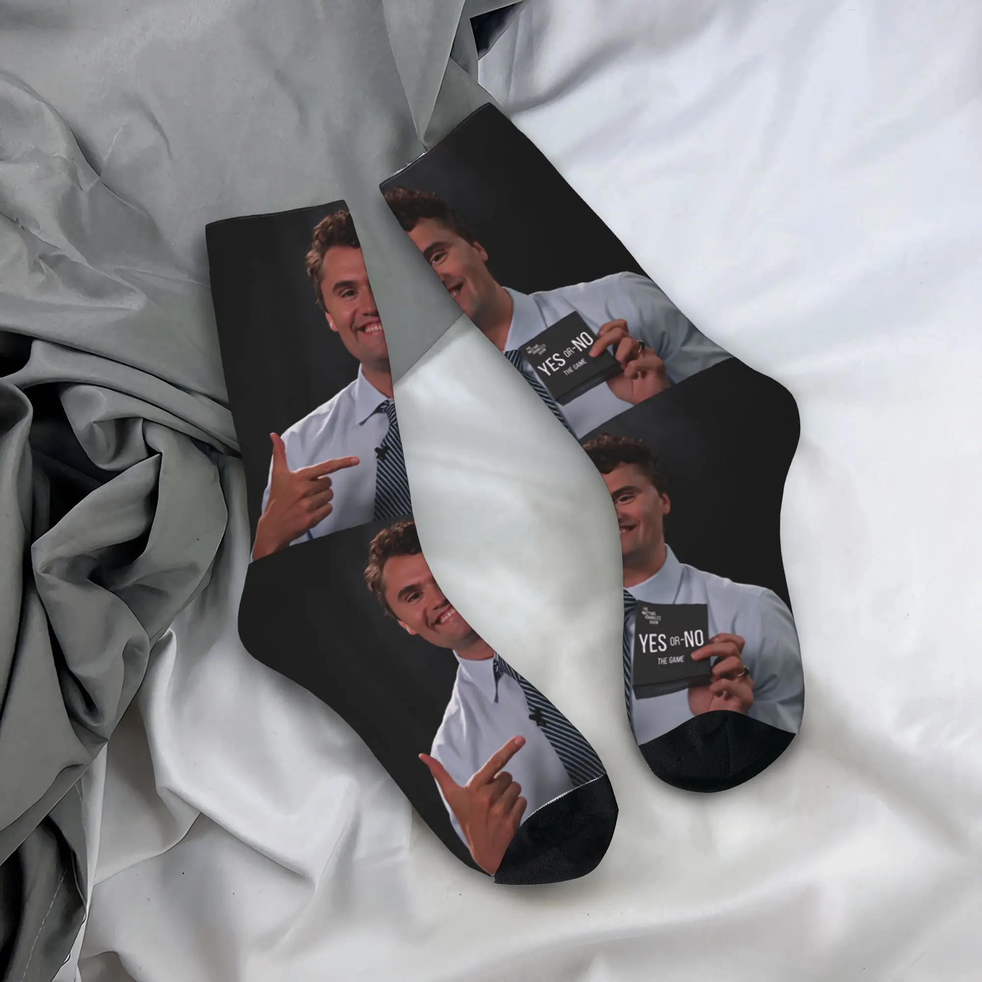 

Носки In Memory of Charlie Kirk, Нескользящие женские и мужские носки с рисунком, дышащие весенние носки для бега в стиле Харадзюку
