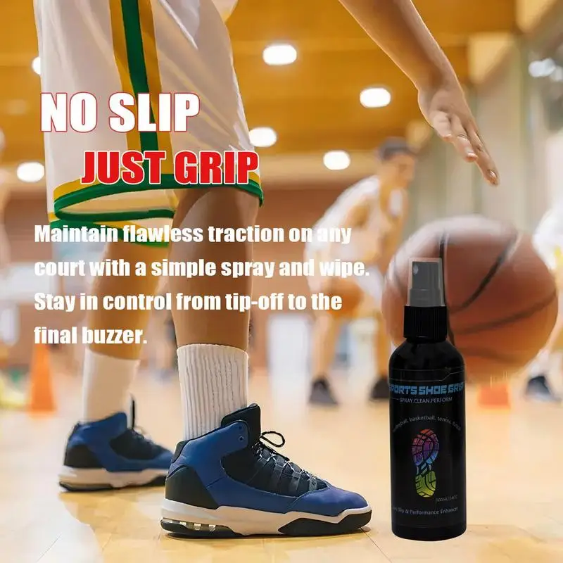 Waterproof Spray For Shoes 100ml Traction Anti-Slip Soles Spray For Basketball Sneaker Grippers Rejuvenator For Baseball Golf