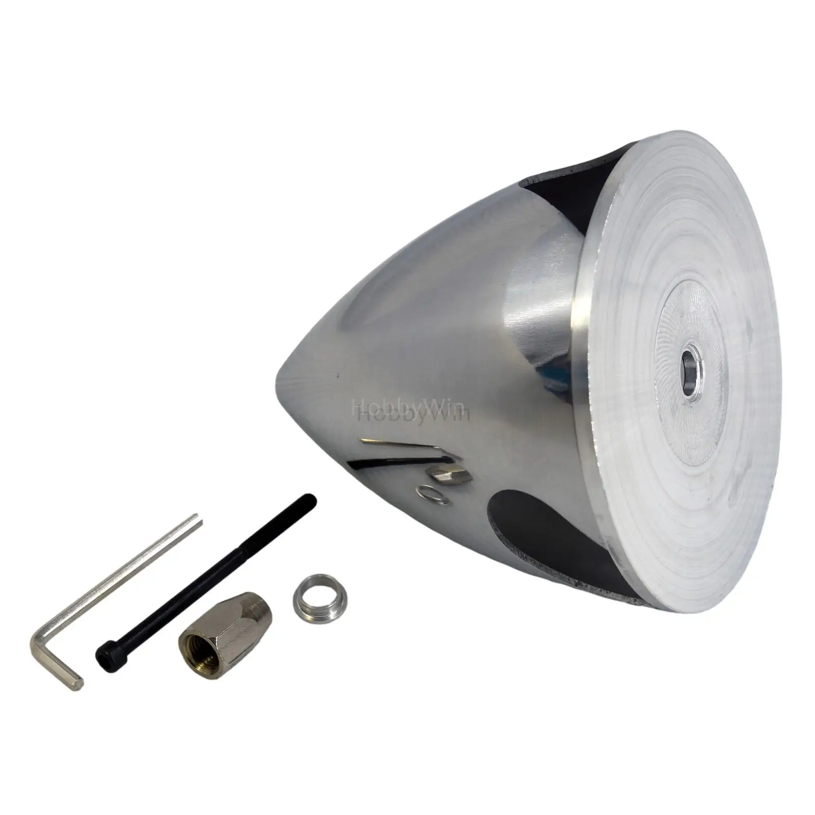 Spinner en alliage 4 pouces/102mm pour moteur à essence à arbre de 10mm, avion RC Sporter Trainer Warbird