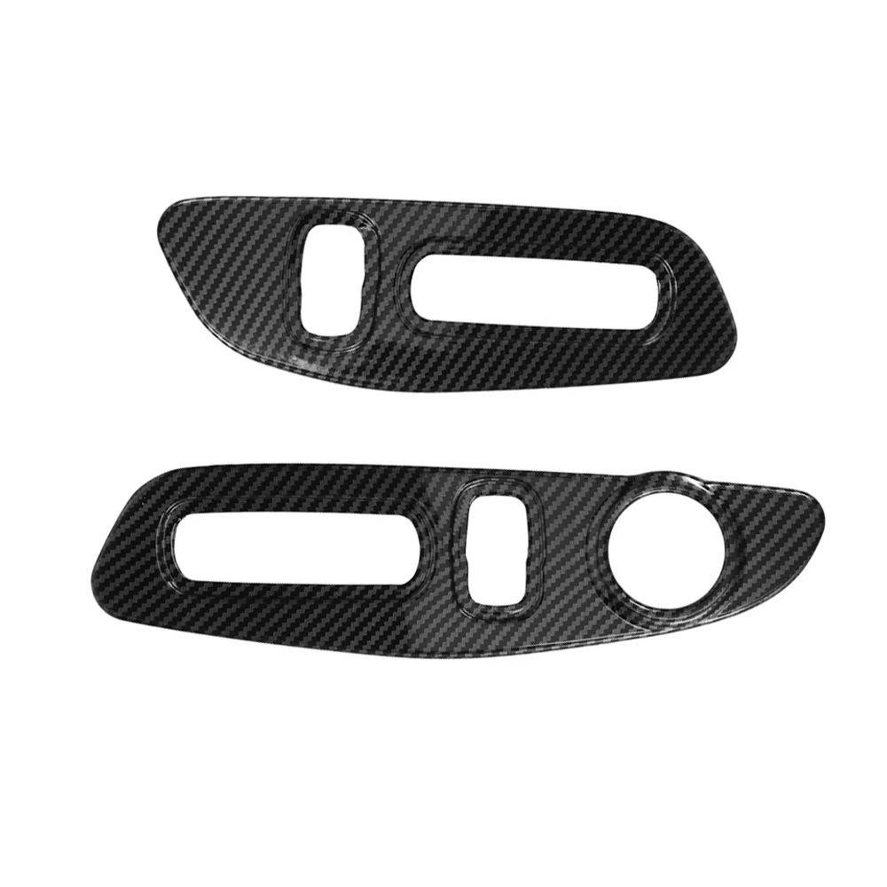 For Honda CRV 2023 Carbon Fiber Car Accessories Seat Adjustment Control Switch Panel Cover Board Left Hand Drive