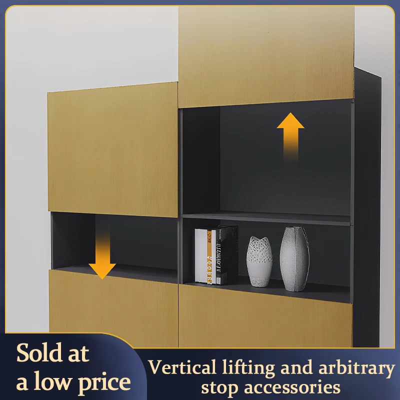 Vertical Lift Slide Mechanism For Vanity Mirror Cabinet Any Position Stop Hardware Kit Easy Installation Space Saving