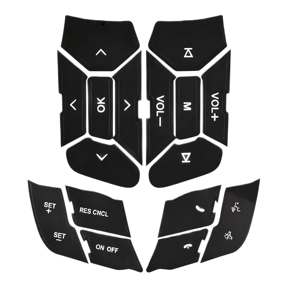 Steering Wheel Control Button Repair Decal Sticker Designed for FORD For MUSTANG 2015 2016 2017 2018 Interior Trim