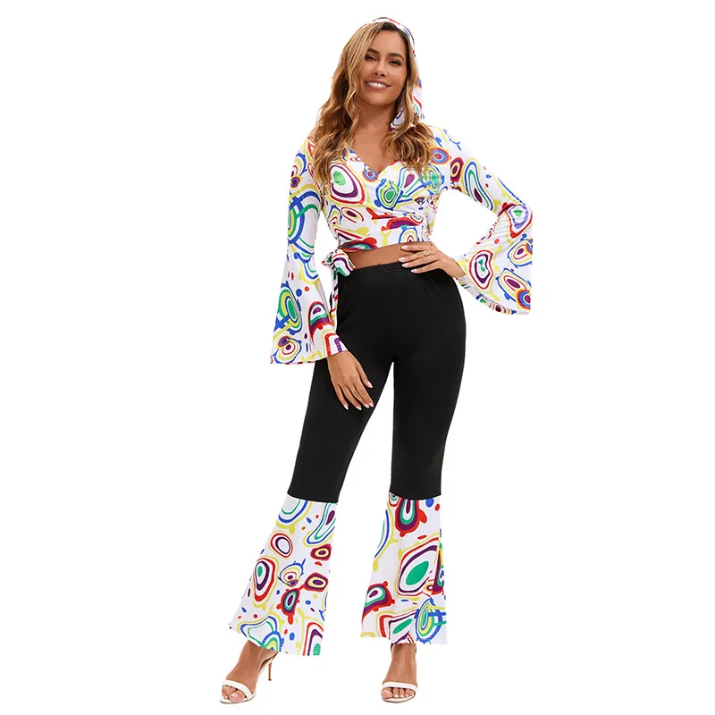 Disfrac De Halloween Para Cosplay, Ropa Deportiva Retro De Discoteca Para Parejas De Los Años 70, Disfrac De Actuación Cénica Para Fita - AliExprs 200000532