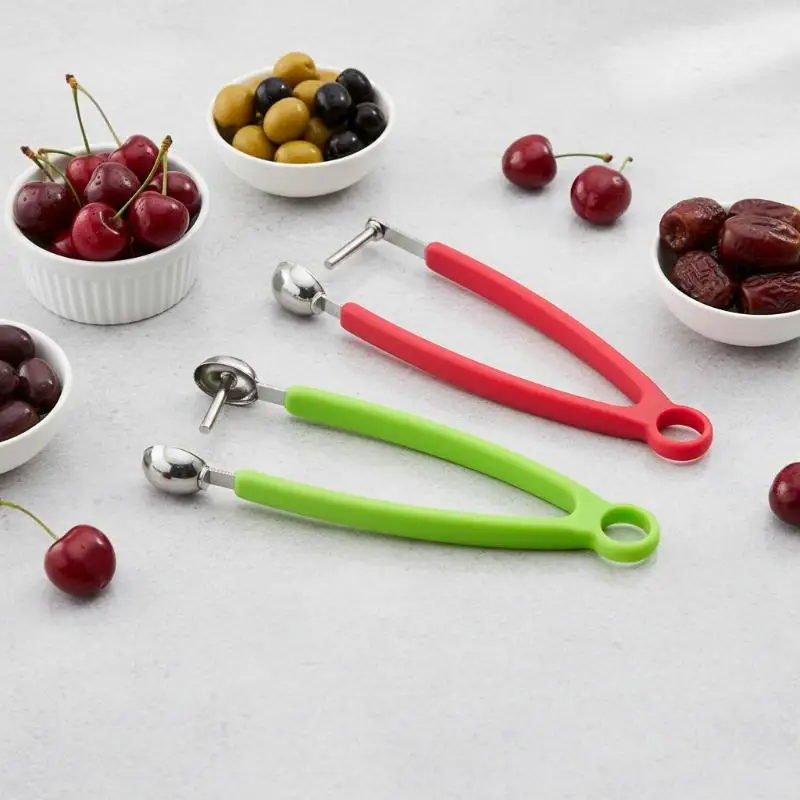 New Stainless Steel Fruit Cherry Hawthorn Red Dates Seeder Corer Portable Press To Remove Nuclei Device For Kitchen Fruit Tool