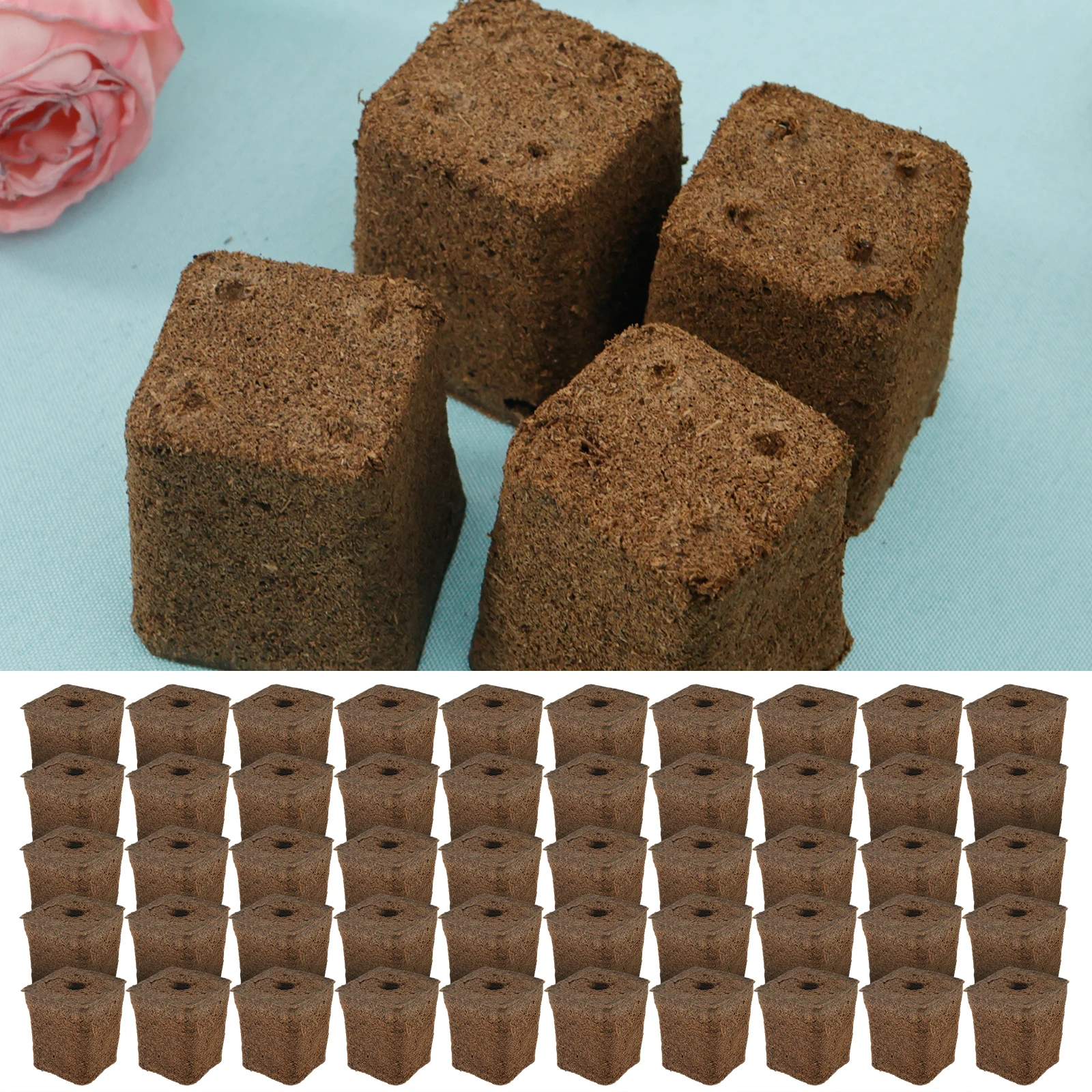 50Pcs Seed Grow Sponges Water Absorbent Hydroponic Pods Kit Replacement Root Garden Plant plant Nutrients Growing System