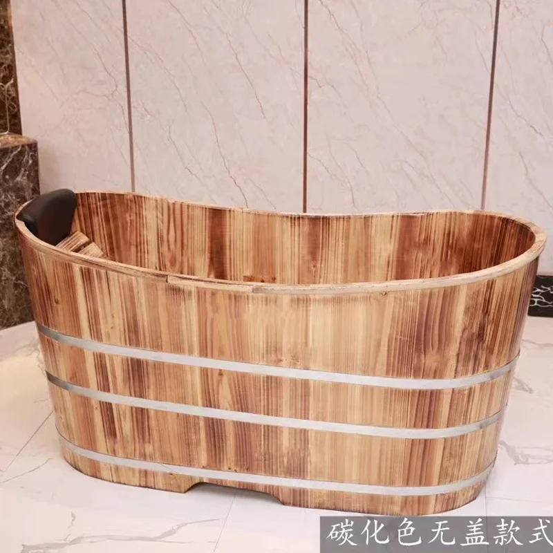 Bath wooden bucket bathtub adult whole body household basin sweat fumigation Yao real wooden bucket