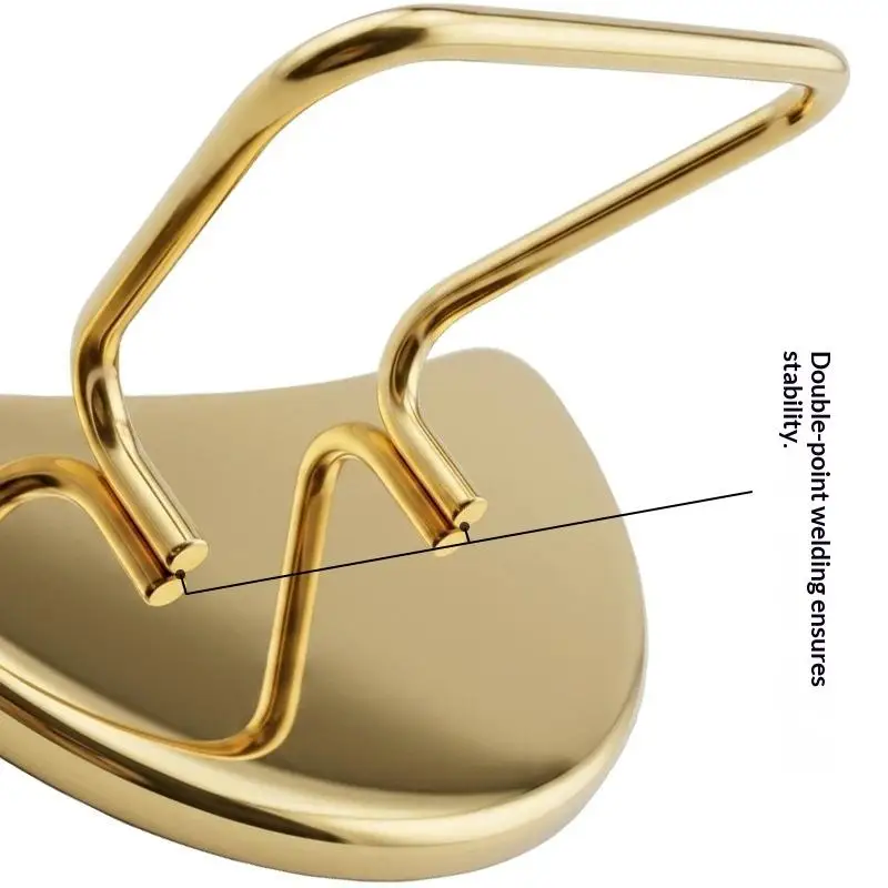 1pc Stainless Steel Handleless Mirror Grafting False Lash Supplier Makeup Tools Moon Eyelash Extension Inspection Mirror Holder