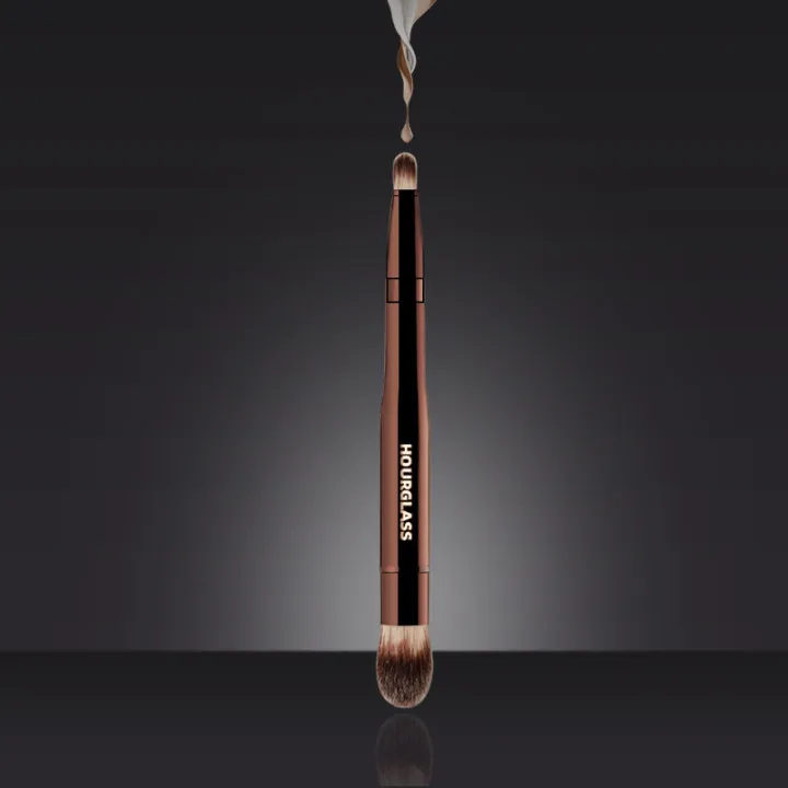 Hourglass Makeup Brushes-2024New Double headed retractable Blusher Brush luxury Makeup Tools