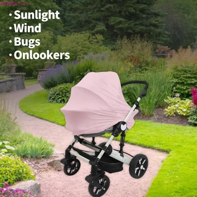 C9GB محمول عربات الأطفال المظلة المظلة قابلة للتعديل للرضاعة الطبيعية للاستخدام في الهواء الطلق