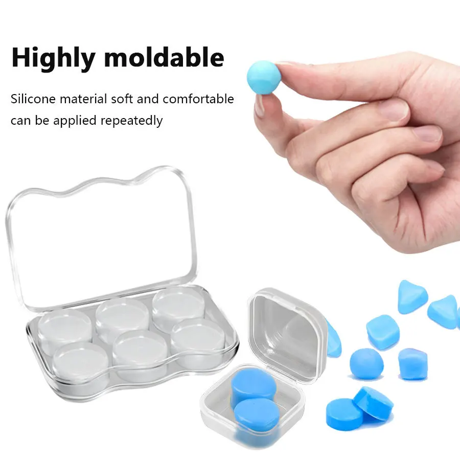 OPHIDIAN  Silicone mud children adults sleep earplugs sound insulation noise reduction anti-noise swimming waterproof earplugs