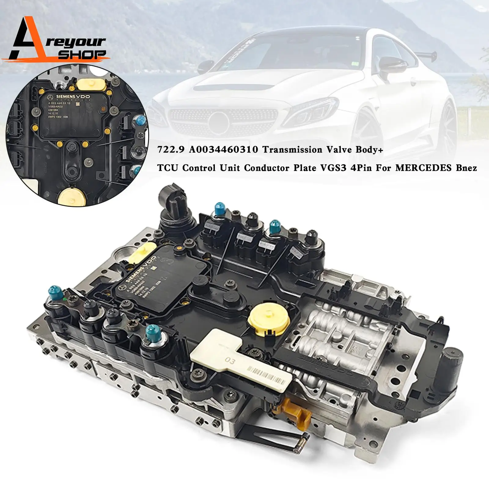 

722.9 A0034460310 Transmission Valve Body+ TCU Control Unit for MERCEDES Bnez