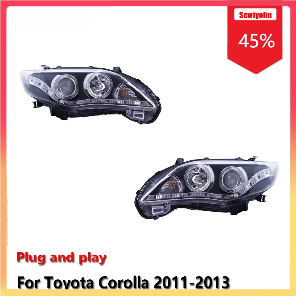 

Car LED Headlight Automobile Parts For Toyota Corolla 2011-2013 Fog DRL Brake Turn Signal Lamp Plug and Play