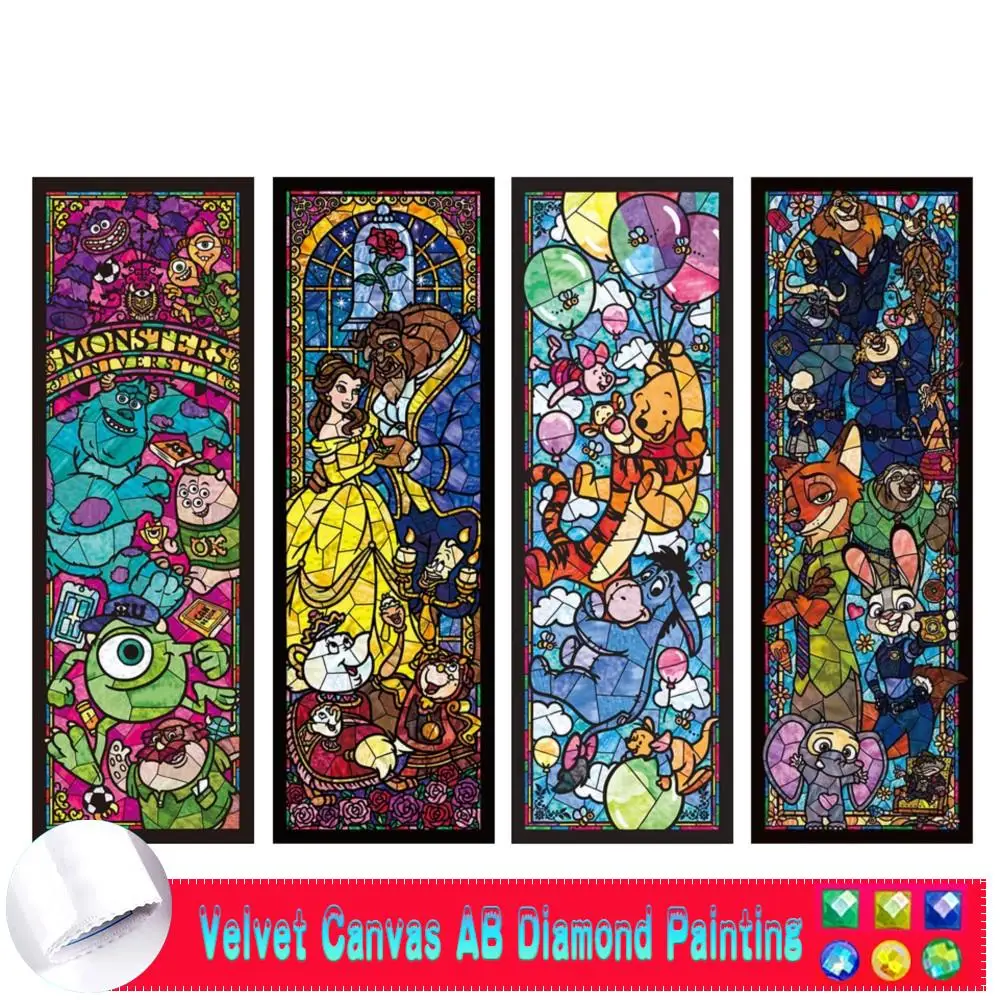 Disney AB Velluto Tela Pittura Diamante Fantasy Cartoon Strega Villain Set Hobby Art Fiaba Principessa Mosaico Grande Decorazioni per la casa