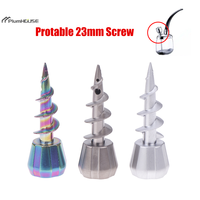 Metal Screw Shape Protable 23mm Screw Metal Hookah Water Pipe Head Shisha Tobacco Bowl For Smoking Accessories
