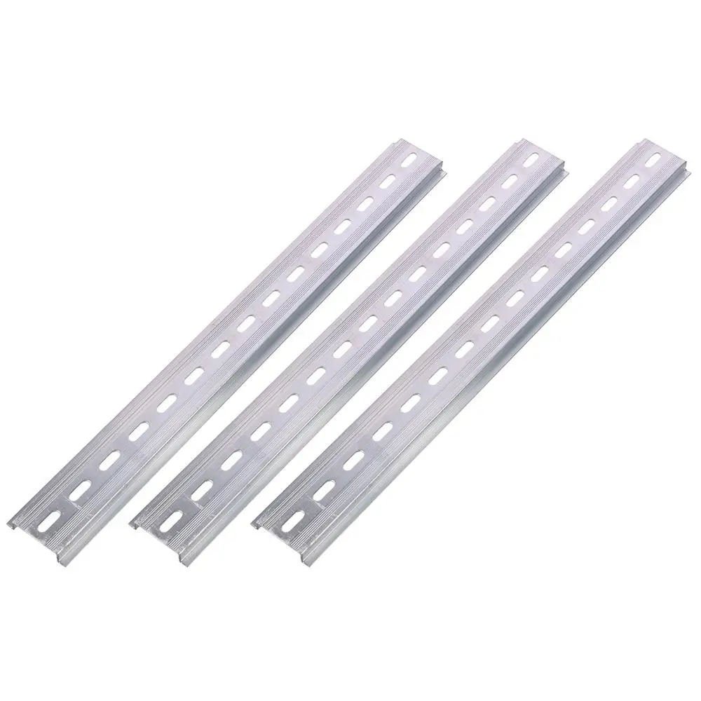 3pcs Aluminum DIN Rails,4 Inches Long,35mm Wide,7.5mm High DIN Rail with RoHS for Hardware Components Mounting MXU-DIN-100