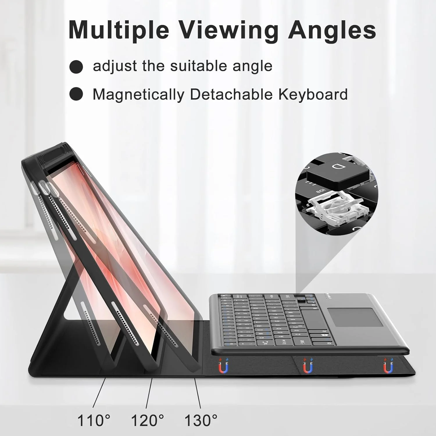 Funda para Redmi Pad 2 SE 11 "Xiaomi Pad 5/6 Pro 11" Xiaomi Pad 7 Pro 11,2 ”Redmi Pad Pro Poco12.1" Funda para estación inteligente Teclado