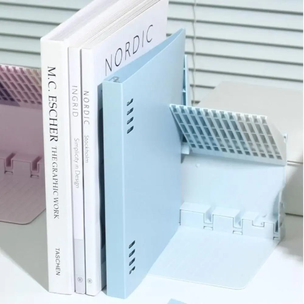 INS Gradient Color Piano Key Bookend Thickened High Quality Organ Book Stand Desk Home Office Book Holder Gift