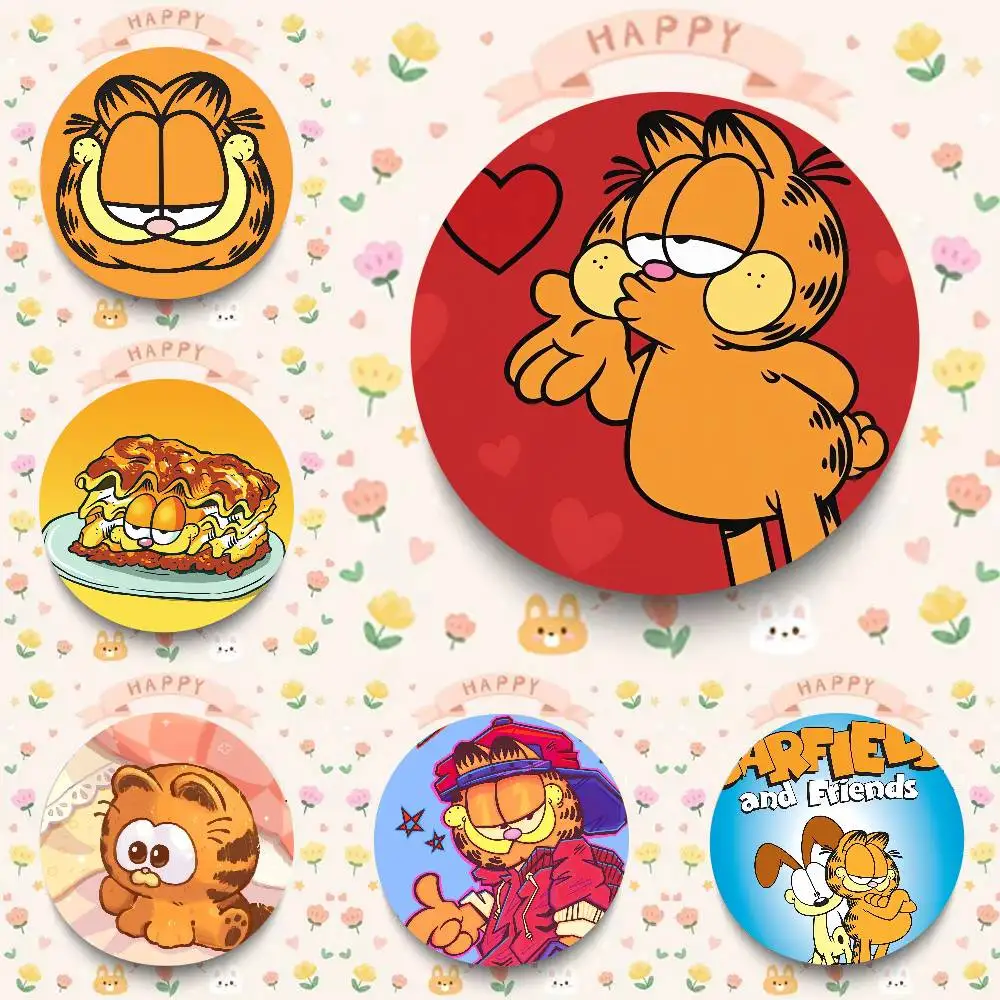 Anime Garfield Cartoon Game Brooch Badge Bag Jacket Pins Jewelry Accessories Gifts