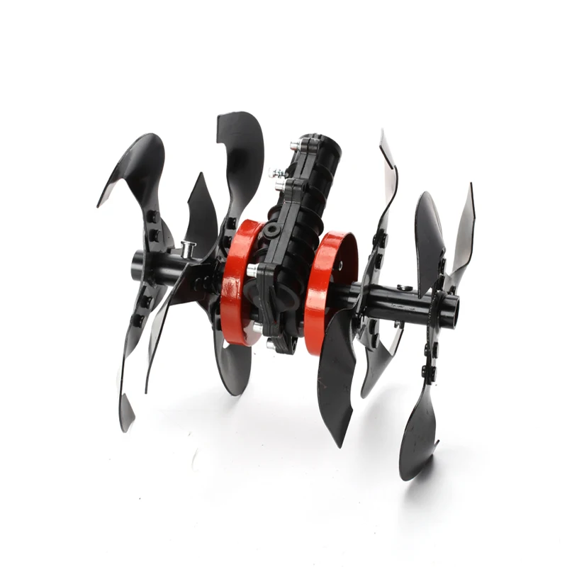 Multifunction Gear Box Head Lawn Mower Blade Work Head Loosen Soil Weeding Ditching Wheel GrassTrimmer Brush Cutter Cultivator